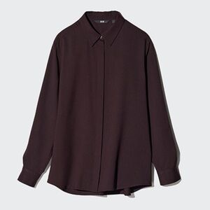 Uniqlo Rayon Long Sleeve Button up